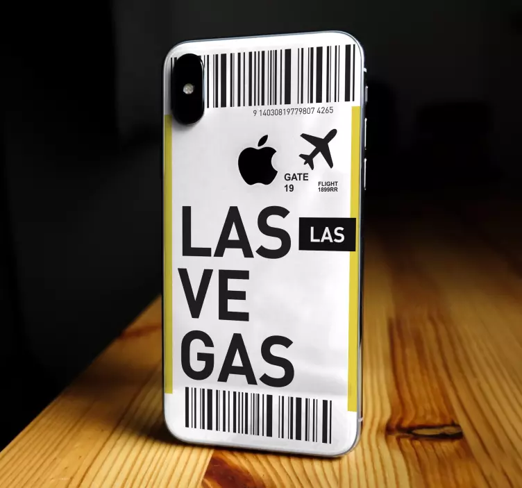 Sticker iphone laissez-passer pour las vegas - TenStickers