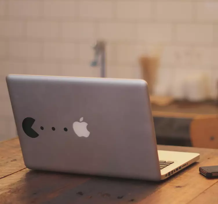 Laptop sticker Jeu Video Pacman - TenStickers