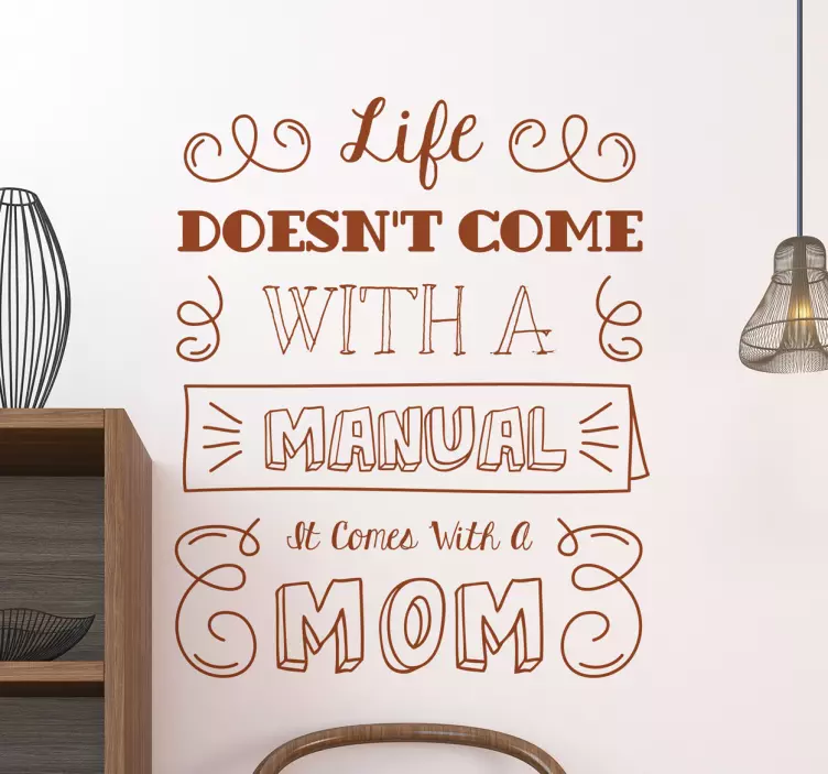 Sticker life comes with a Mom - TenStickers