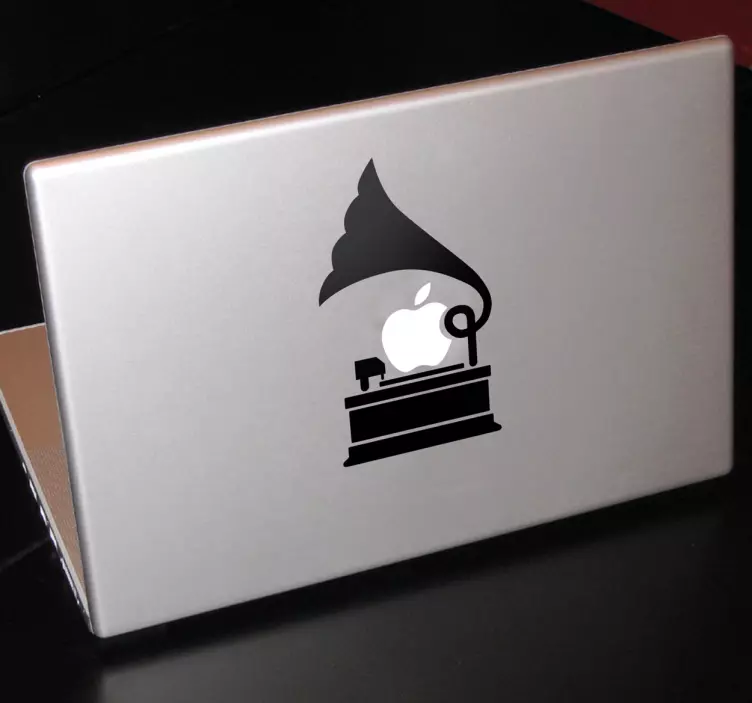 Sticker mac apple gramophone - TenStickers