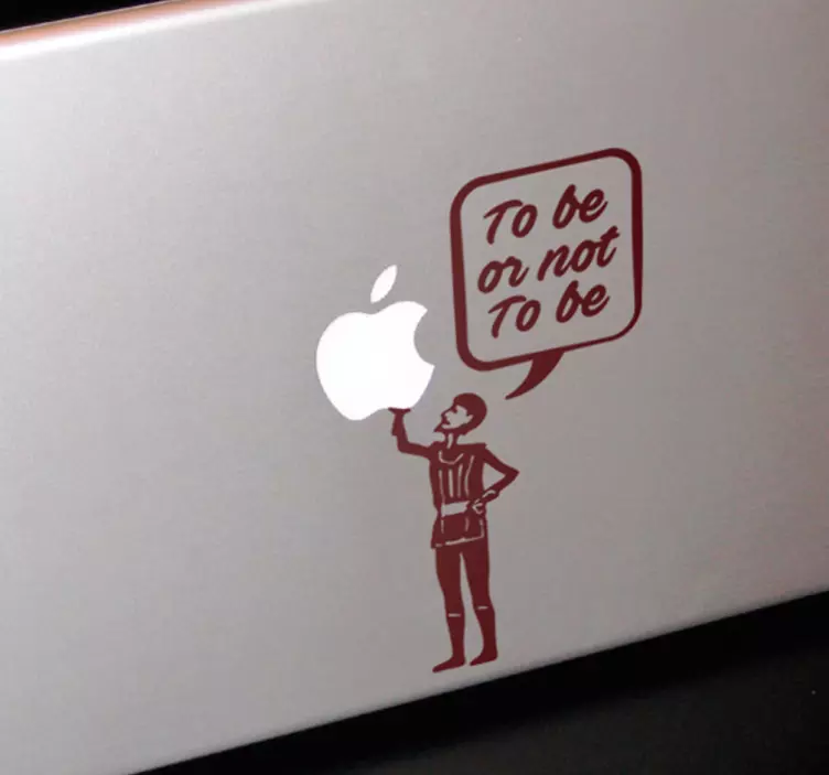 Sticker Macbook Shakespeare - TenStickers