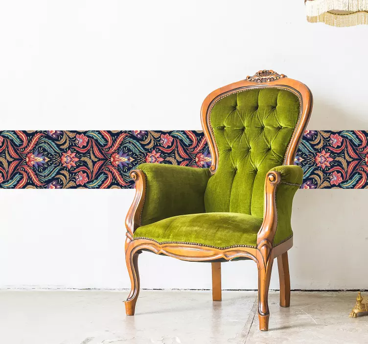 Sticker Maison Frise de style Rétro - TenStickers