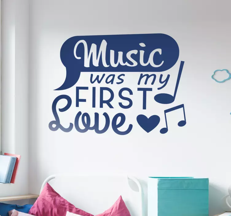 Sticker Maison Music was my First Love - TenStickers
