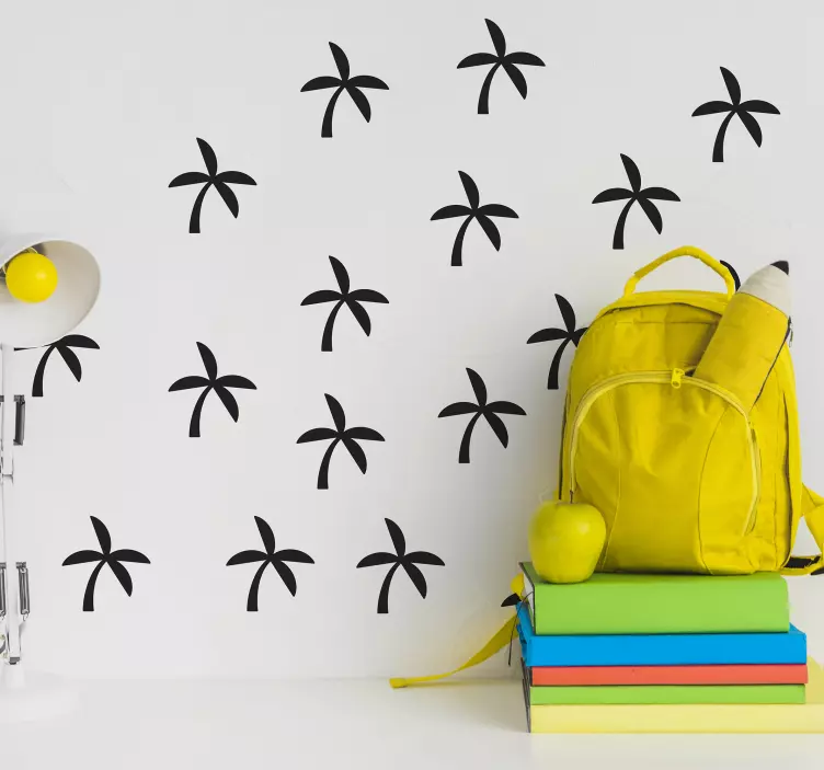 Sticker Maison Petits Palmiers - TenStickers