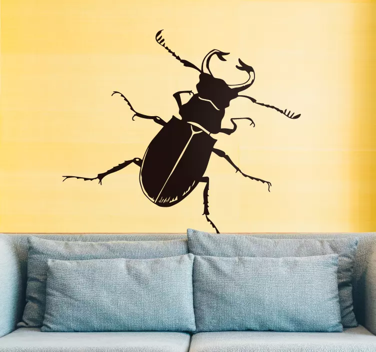 Sticker Maison Silhouette Insecte - TenStickers