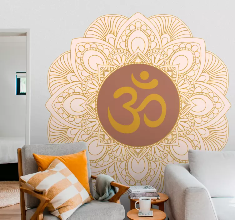 Sticker mandala symbole om - TenStickers