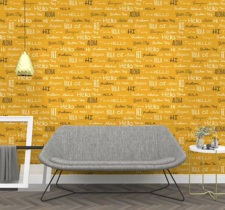 Sticker monde modèles de salutations chaleureuses - TenStickers