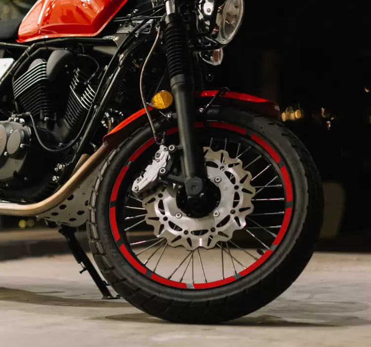 Sticker moto jantes unicolores - TenStickers