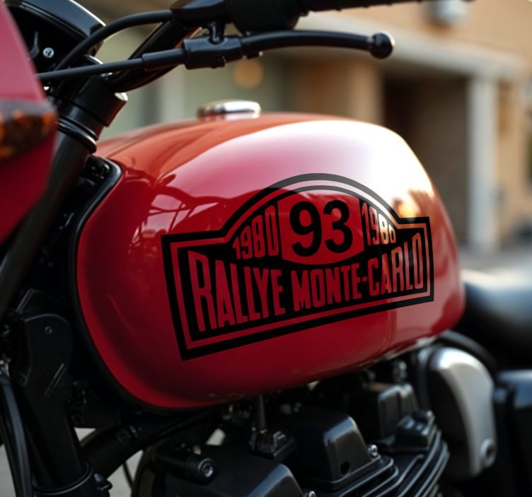 Sticker moto numéro de rallye monte-carlo - TenStickers