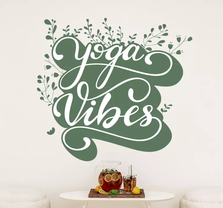 Sticker Sport Vibrations de yoga - TenStickers
