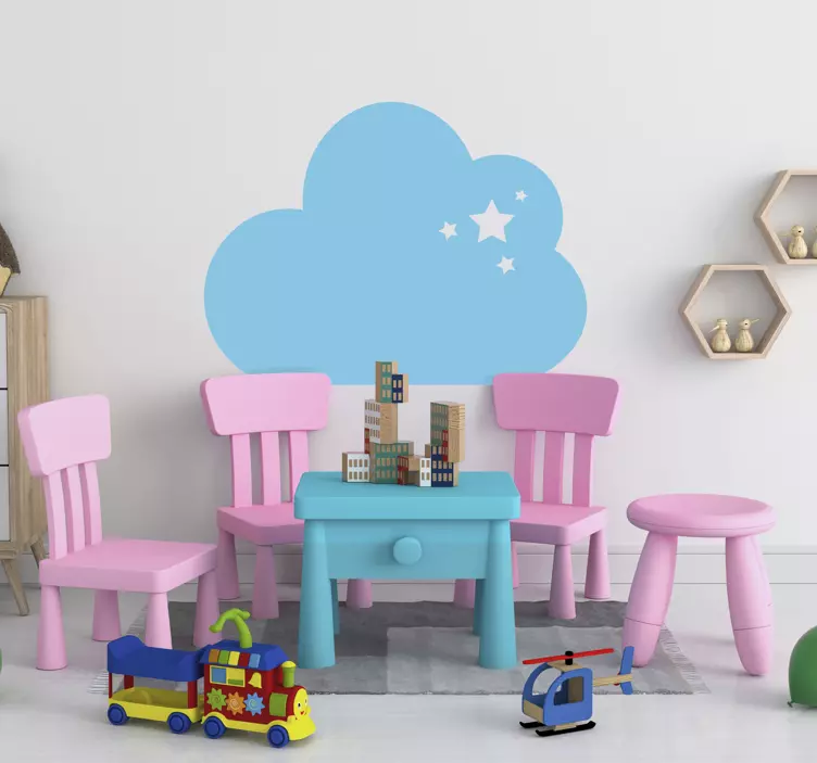 Sticker nuage étoiles - TenStickers