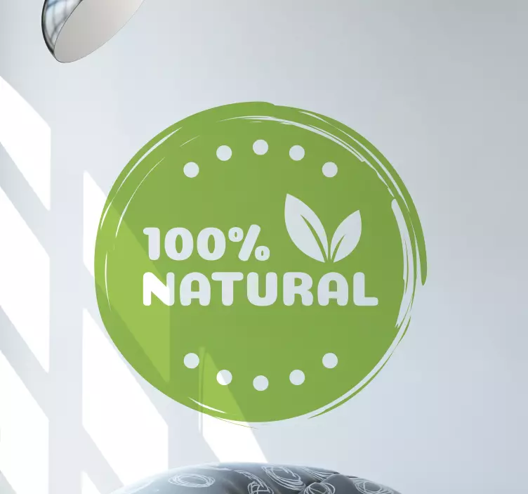 Sticker objet Étiquette produit naturel - TenStickers