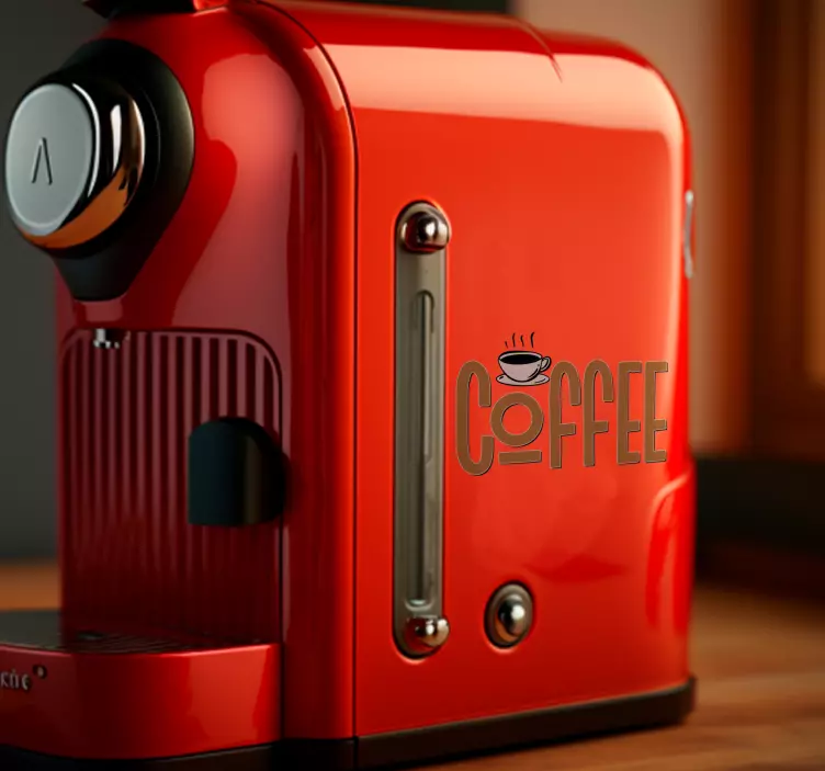 Autocollant machine à café Coffee Vintage - TenStickers