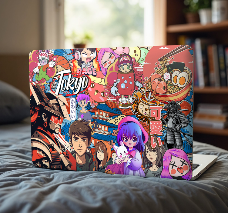 Laptop sticker bombe d'autocollants d'anime - TenStickers