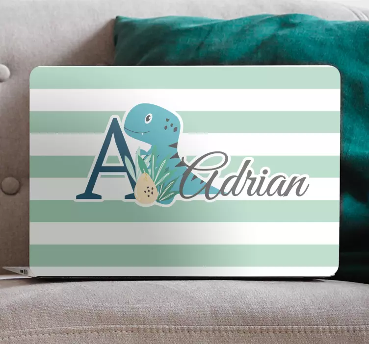 Sticker pour ordinateur conception de dinosaure mignon - TenStickers
