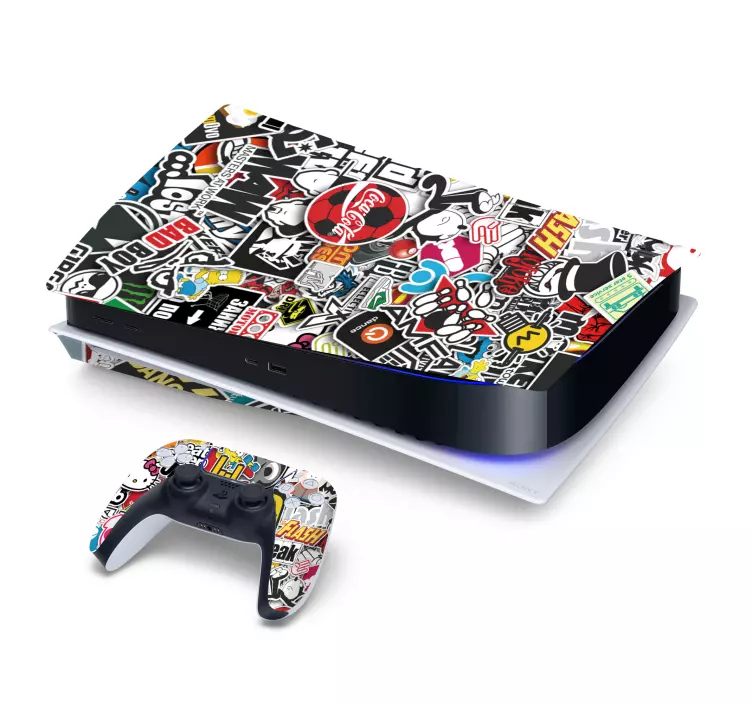 Sticker PS5 conception bomb - TenStickers