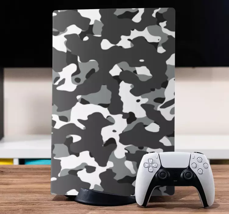 Sticker PS5 motif de camouflage - TenStickers
