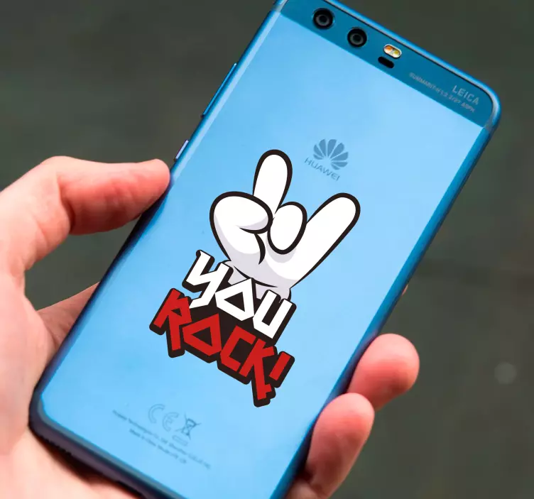 Sticker Huawei dessin You Rock - TenStickers
