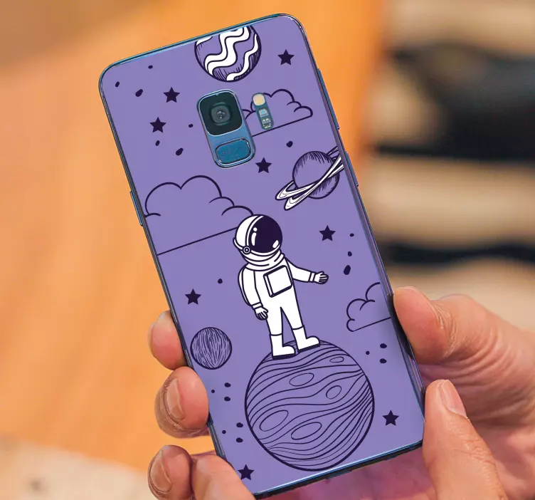 Sticker samsung astronaute dans l'espace - TenStickers
