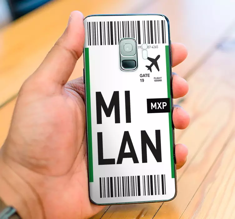 Sticker samsung conception des billets de milan - TenStickers