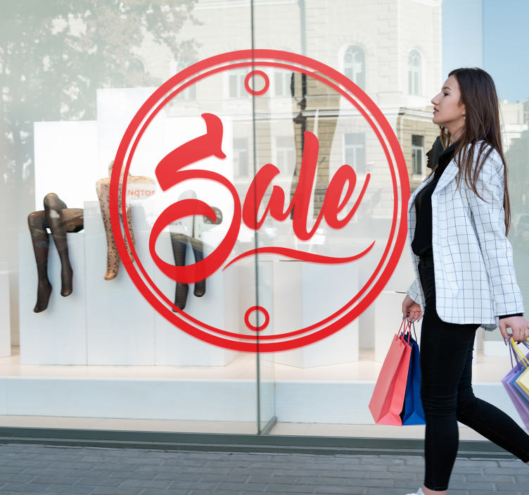 Sticker soldes lettrage autocollant royaume-uni - TenStickers