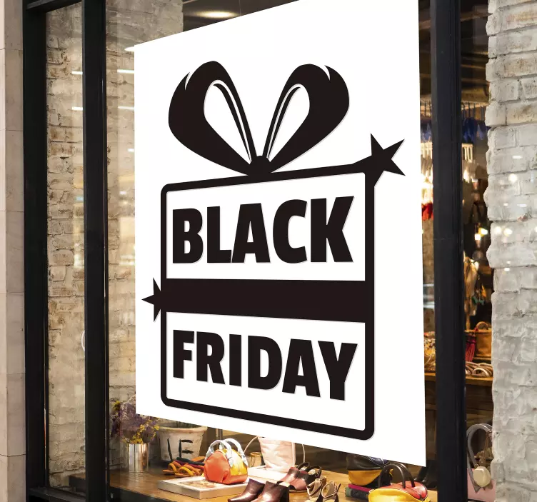 Sticker soldes promotion du black friday - TenStickers
