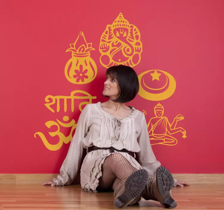 Sticker symboles hindous - TenStickers