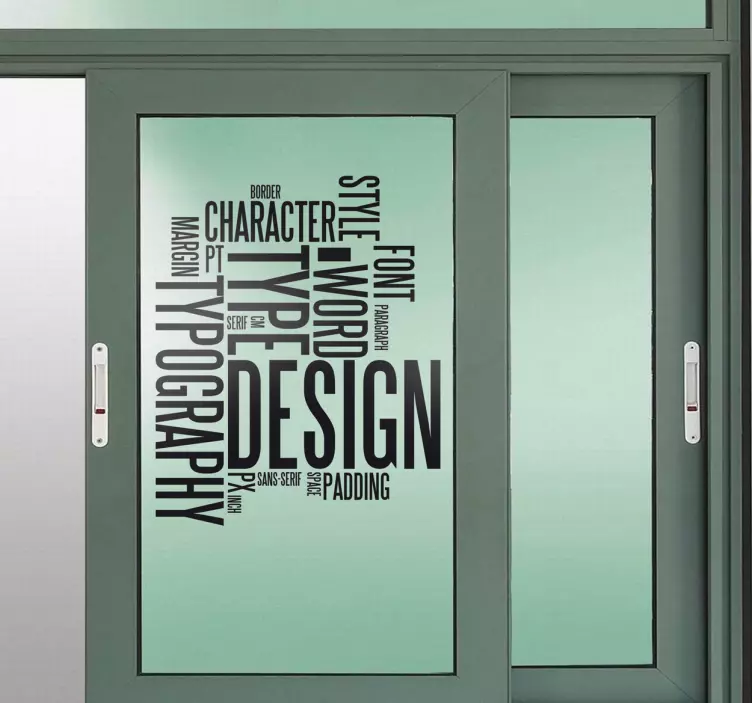 Sticker texte concepts graphisme - TenStickers