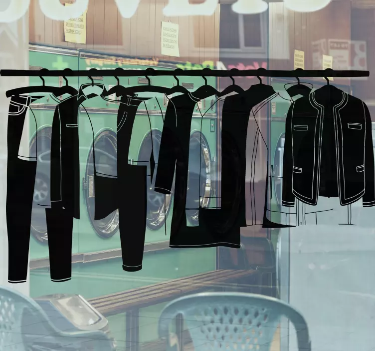 Sticker vitrine affichage de mode - TenStickers