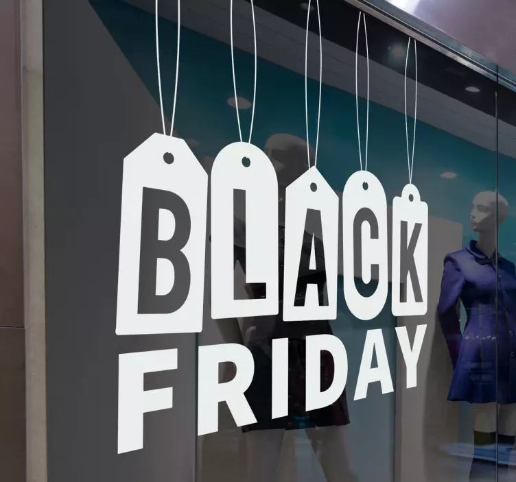 Sticker Black Friday étiquettes - TenStickers