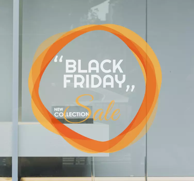 Sticker black friday notification de vente promotionnelle - TenStickers