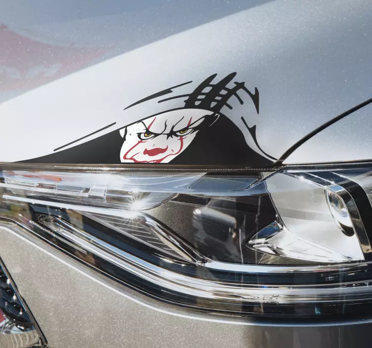 Autocollant voiture clown - TenStickers