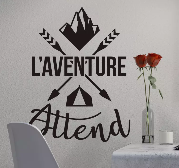 Stickers Monde l'Aventure vous Attends - TenStickers