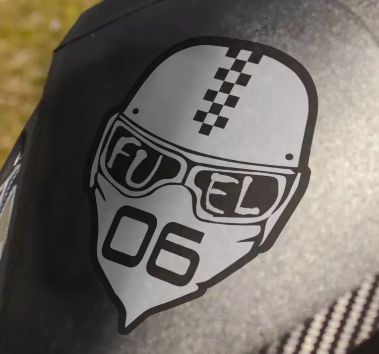 Autocollant de moto helment de carburant - TenStickers