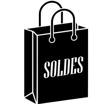 sticker soldes sac shopping - TenStickers