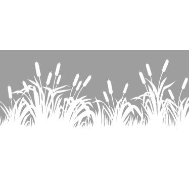 Sticker fenêtre roseaux et herbes - TenStickers