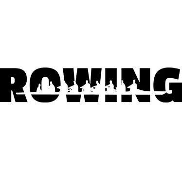 Sticker rowing texte - TenStickers