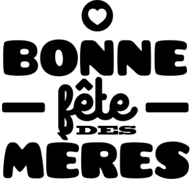 sticker entreprise bonne fête des mères - TenStickers