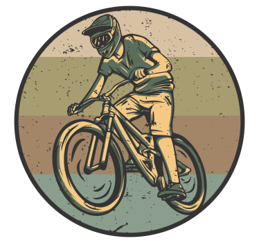 Autocollant vélo look vintage - TenStickers