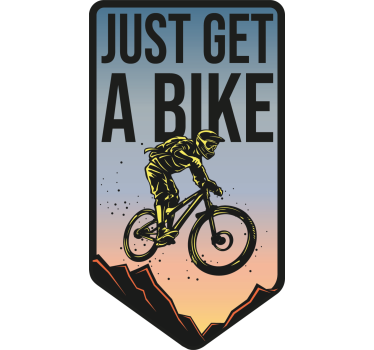 Autocollant vélo « Prends juste un vélo » - TenStickers
