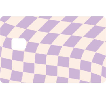 Sticker carte bancaire carrés couleurs pastel - TenStickers