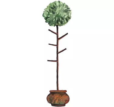 Sticker arbre pot - TenStickers