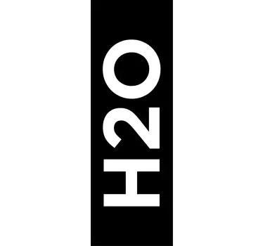 Sticker paroi de douche H2O - TenStickers
