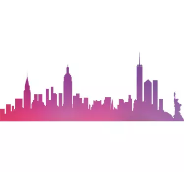 Laptop sticker skyline New York PC - TenStickers