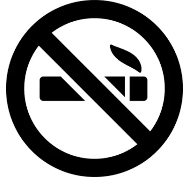 Sticker interdit de fumer - TenStickers