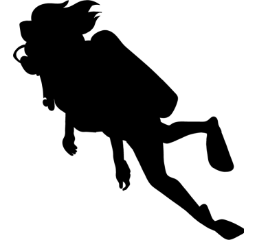 Sticker autres sports plongeuse - TenStickers