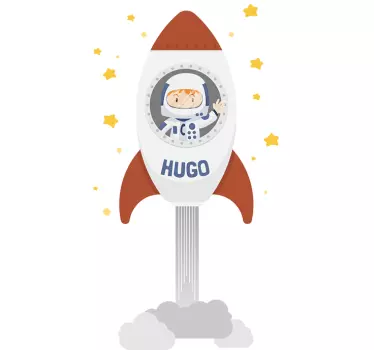 Sticker espace astronaute personnalisable - TenStickers