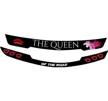 Autocollant vélo la visière de la reine - TenStickers