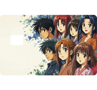 Sticker carte bancaire personnages d'anime japonais - TenStickers