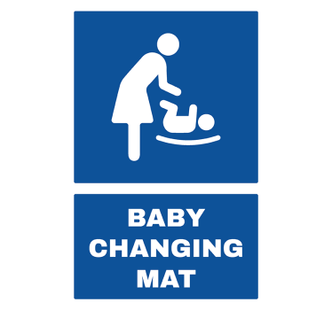 Sticker porte baby changing mat - TenStickers